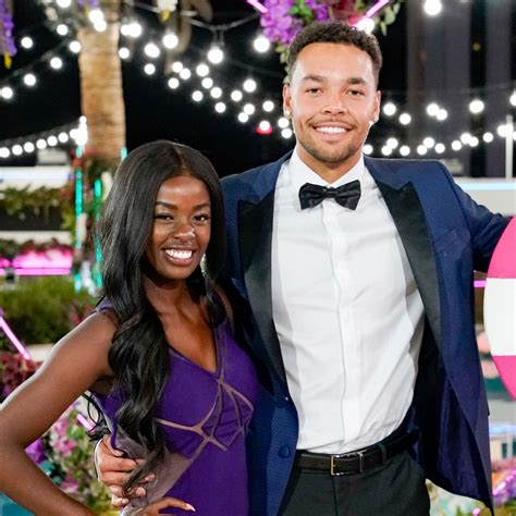 justine and caleb from love island|Love Island: Justine Ndiba Speaks Out After Caleb。